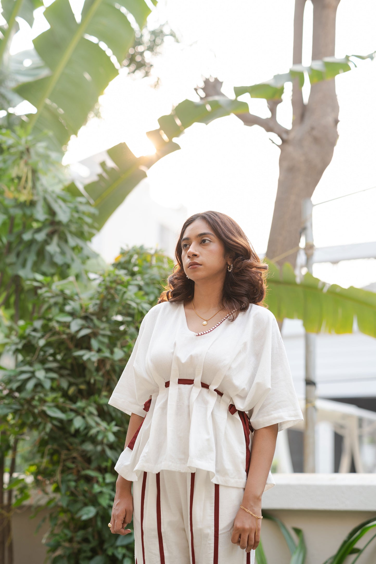 Abha Cotton Kaftan Co-ord Set