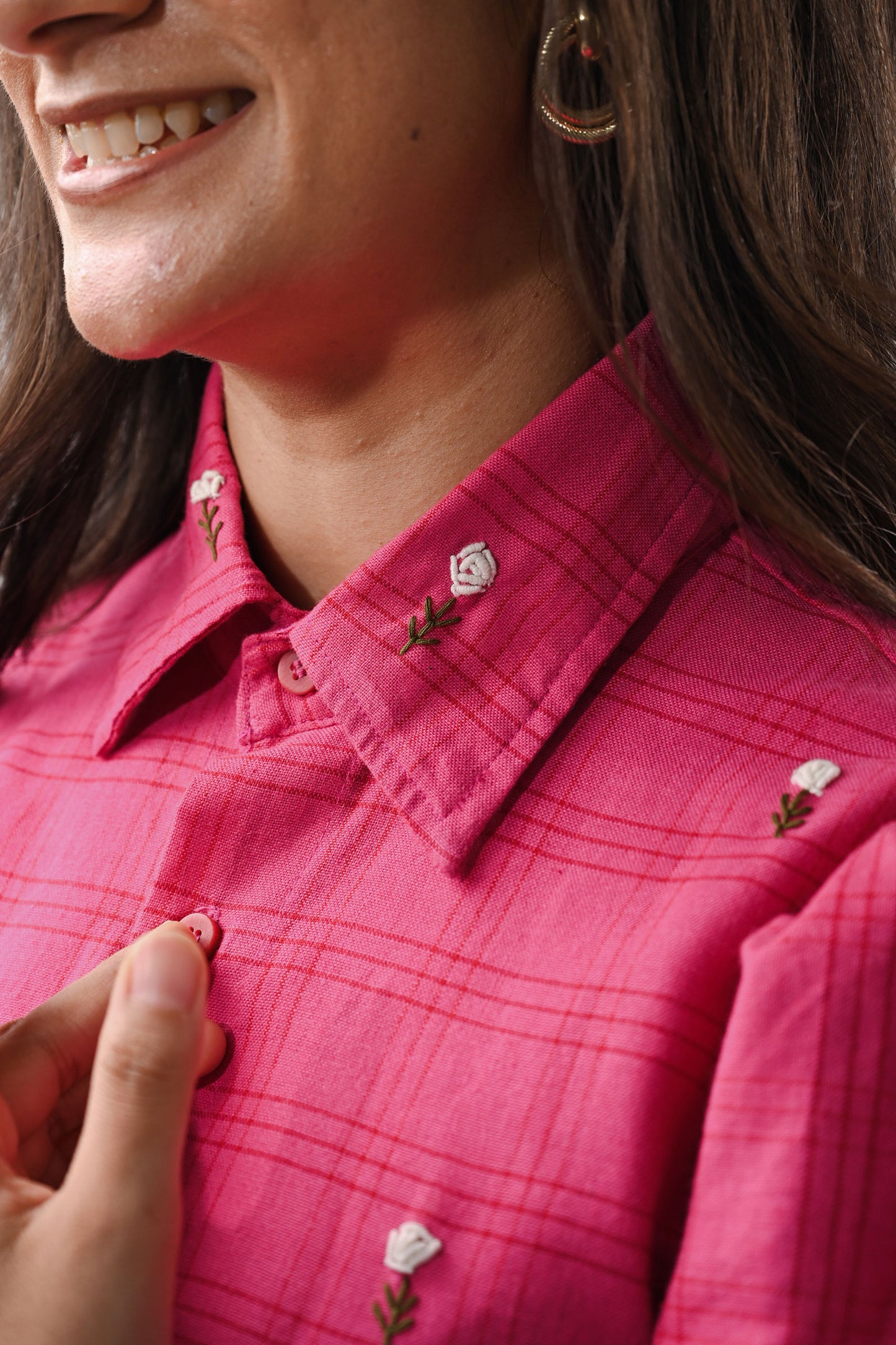 Dahlia Shirt Dress Pink