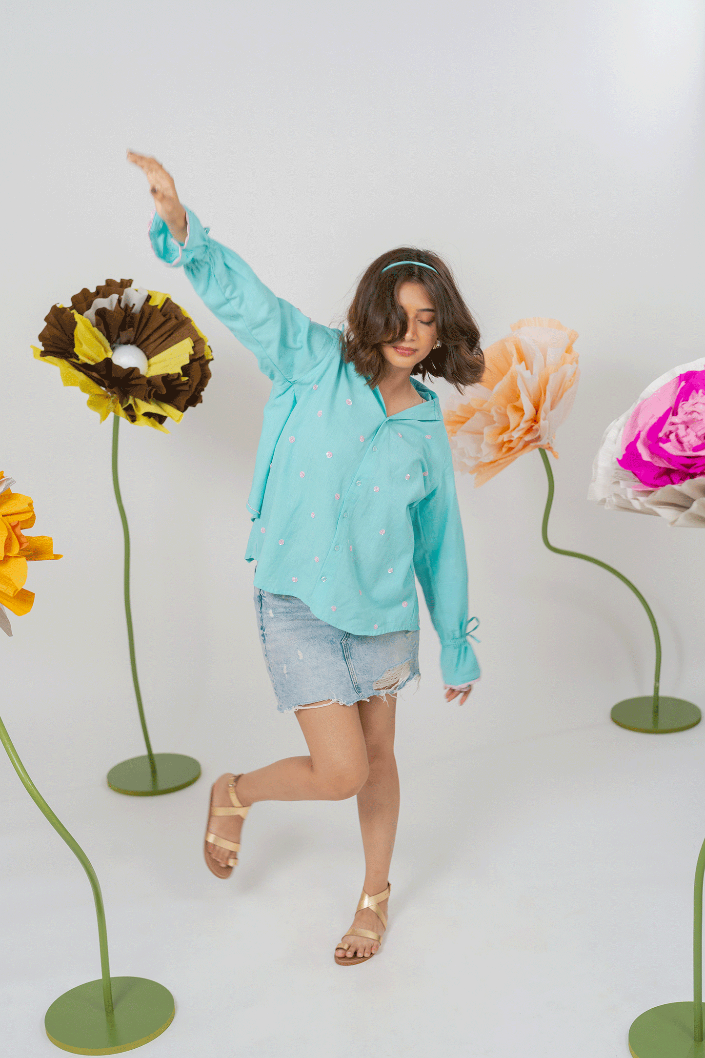 Mallika Sea Blue Shirt