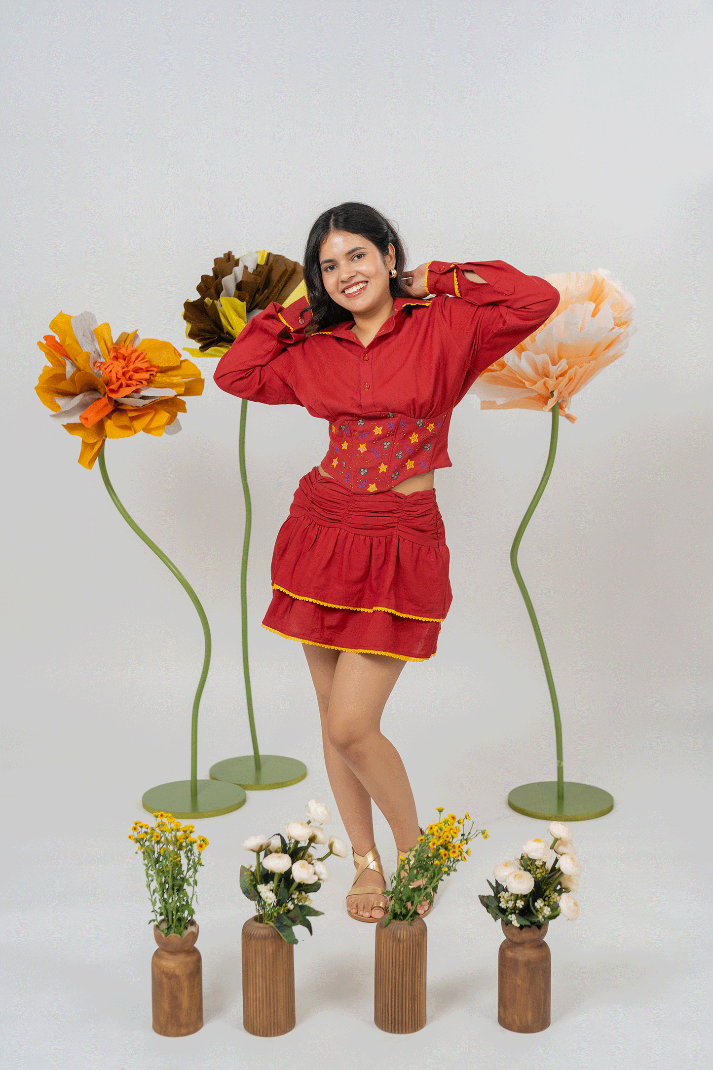 Gulab Skort Co-ord Set