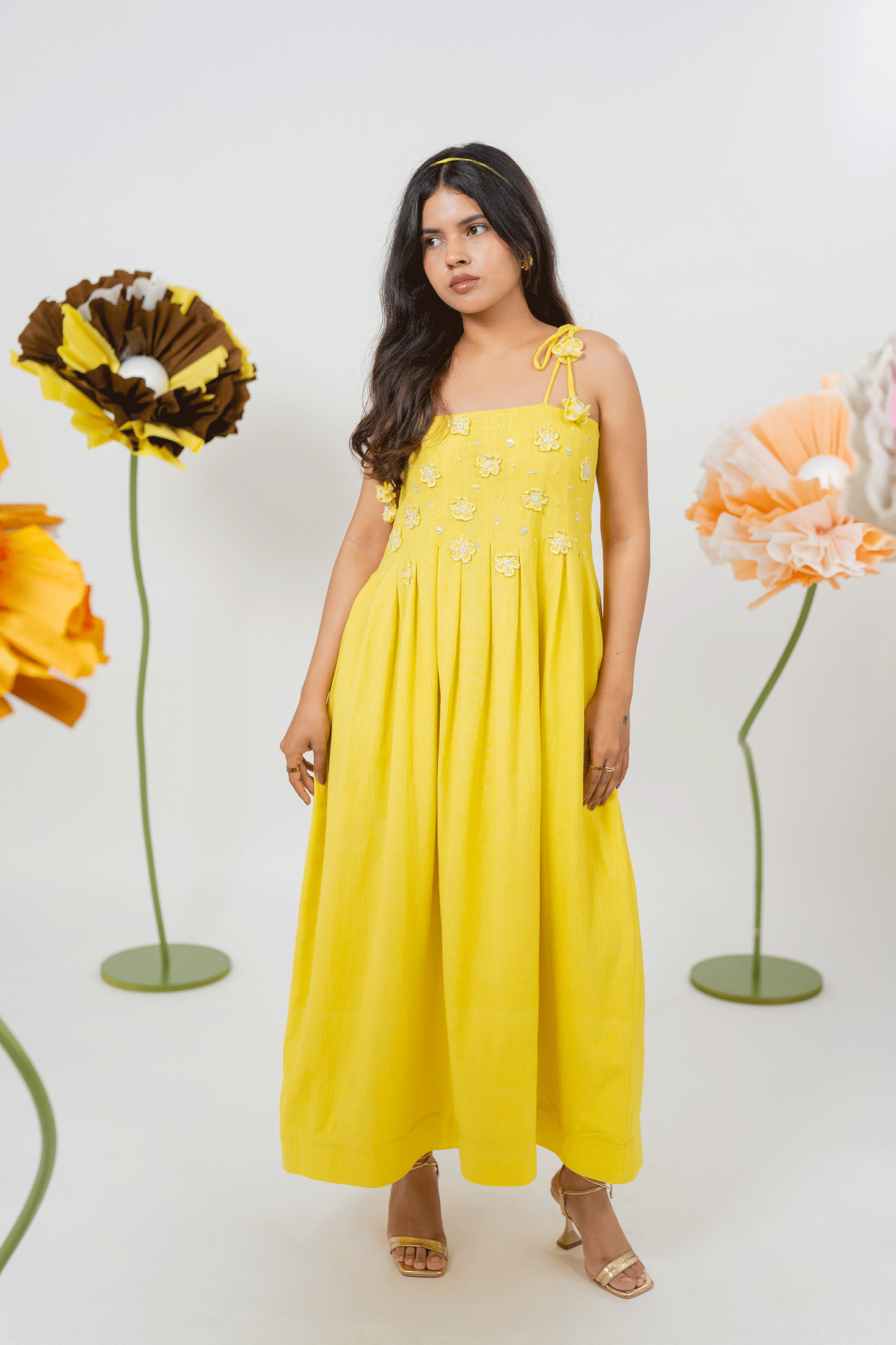 Daisy yellow Maxi Dress