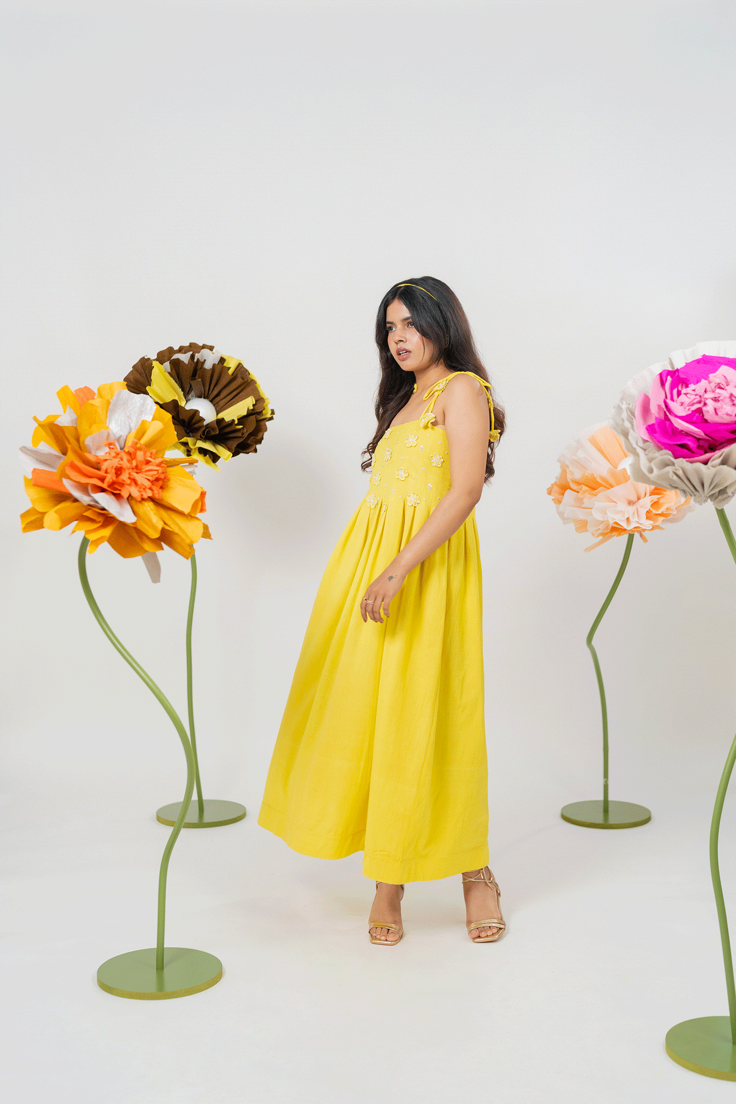 Daisy yellow Maxi Dress