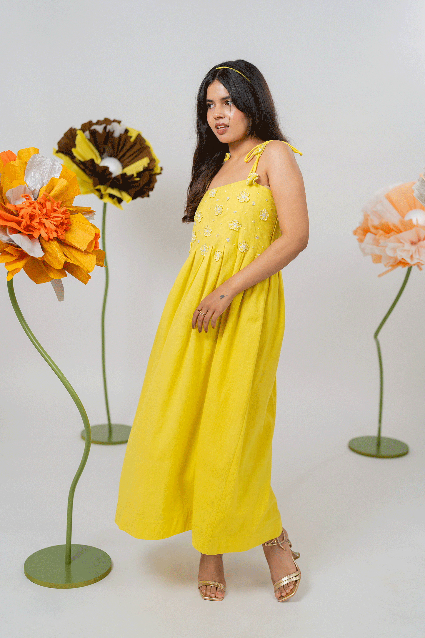 Daisy yellow Maxi Dress