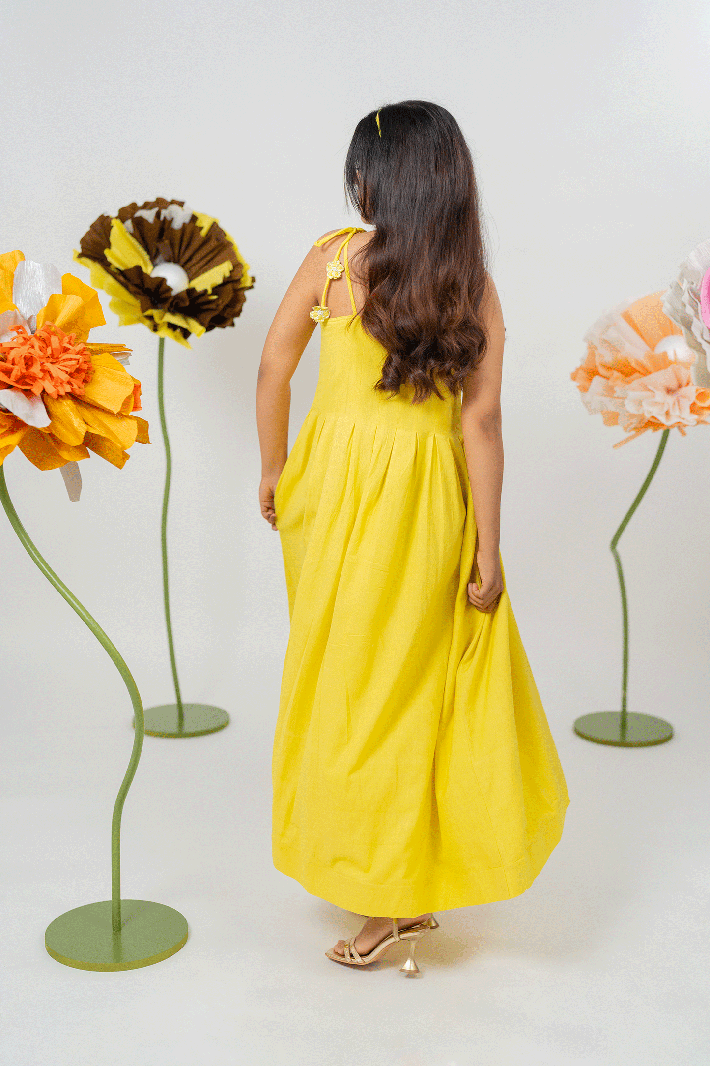 Daisy yellow Maxi Dress
