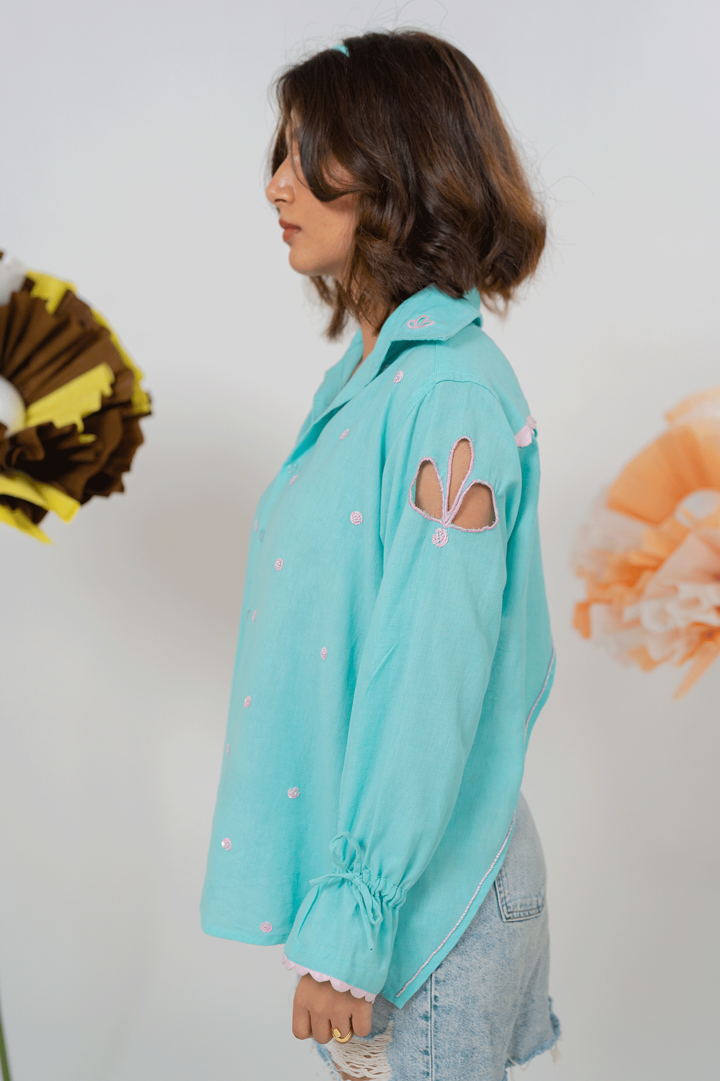 Mallika Sea Blue Shirt