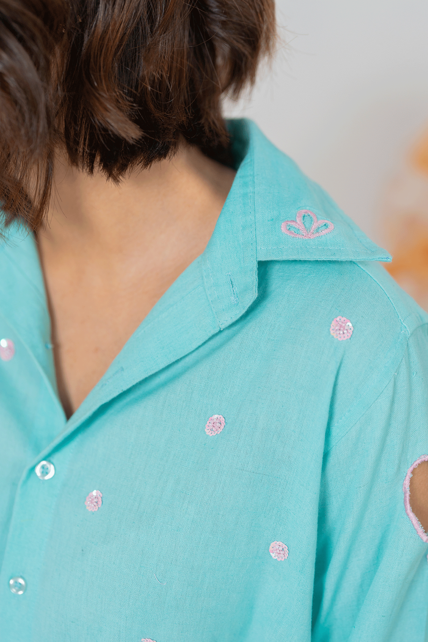 Mallika Sea Blue Shirt