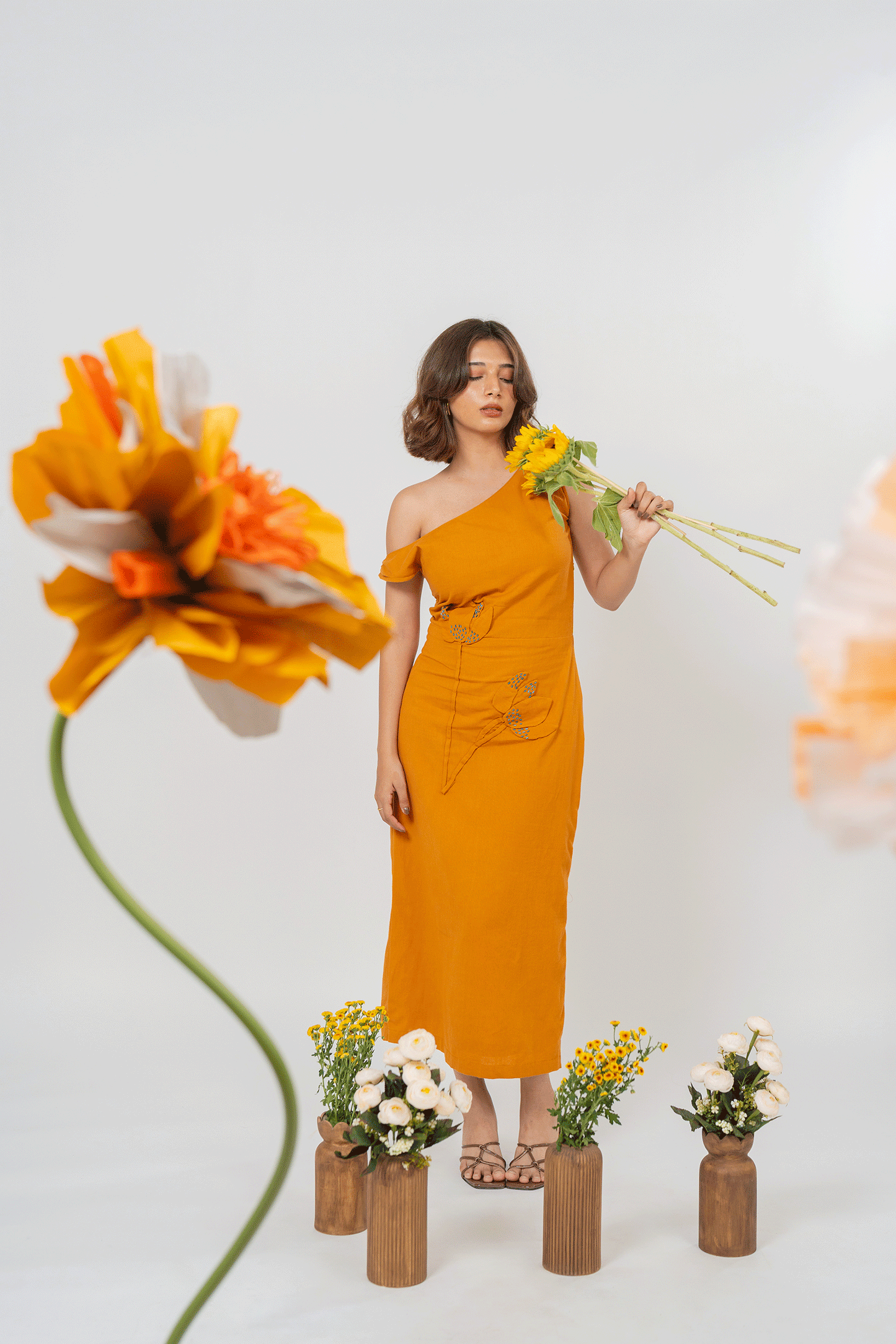 Gulmohar One-shoulde Dress