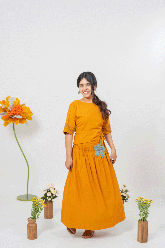 Parijat Skirt Set