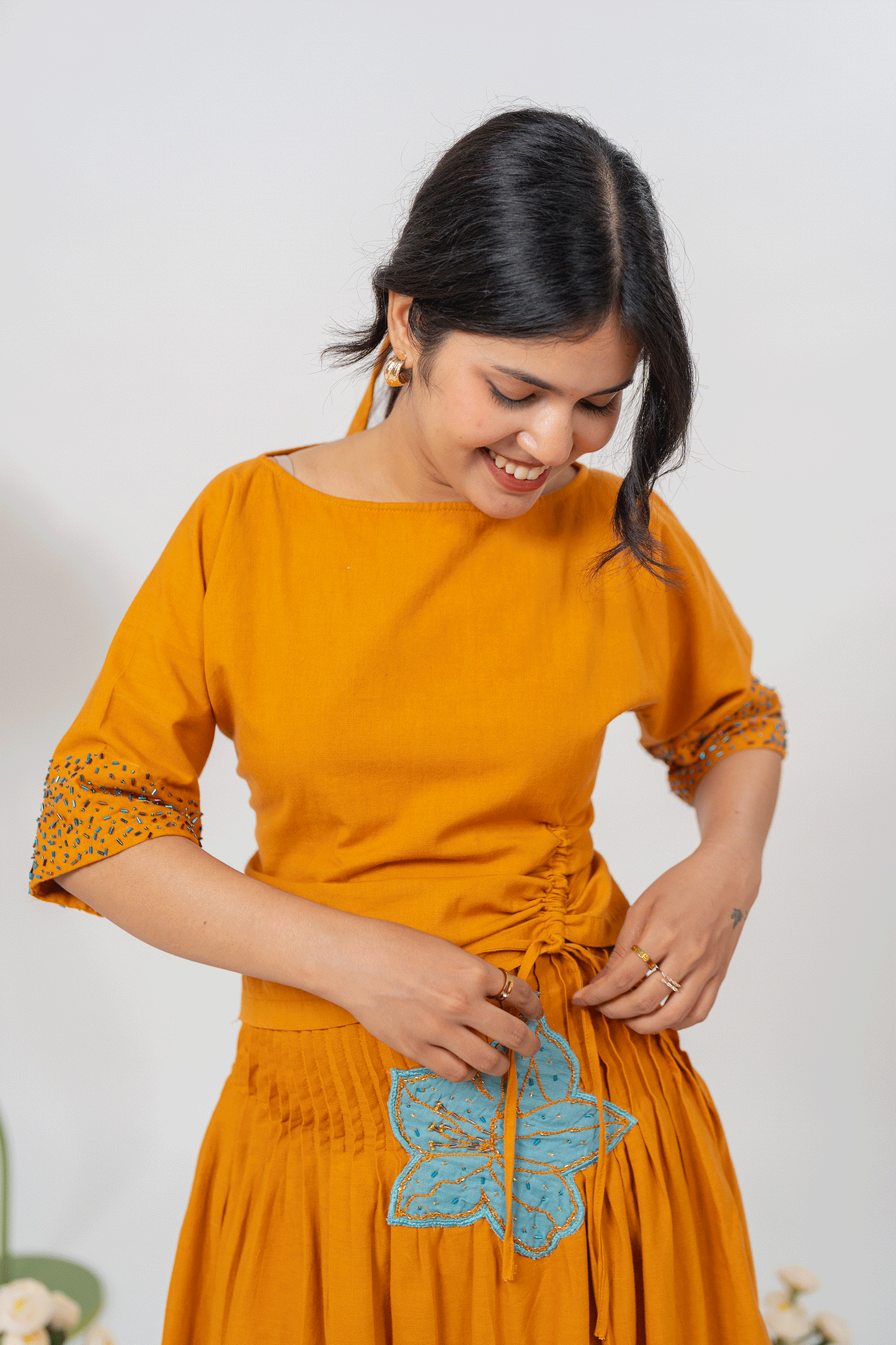 Parijat Skirt Set