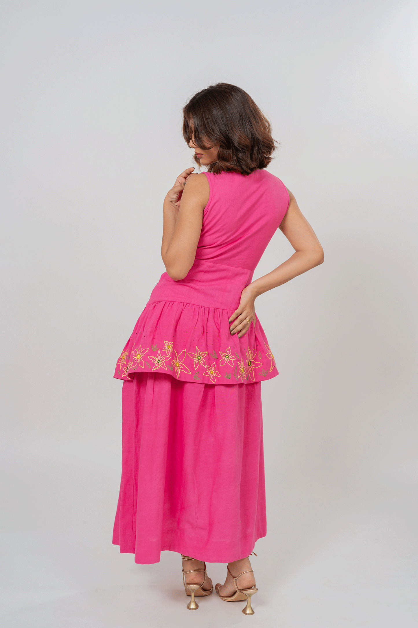 Champa Frilled Maxi Dress
