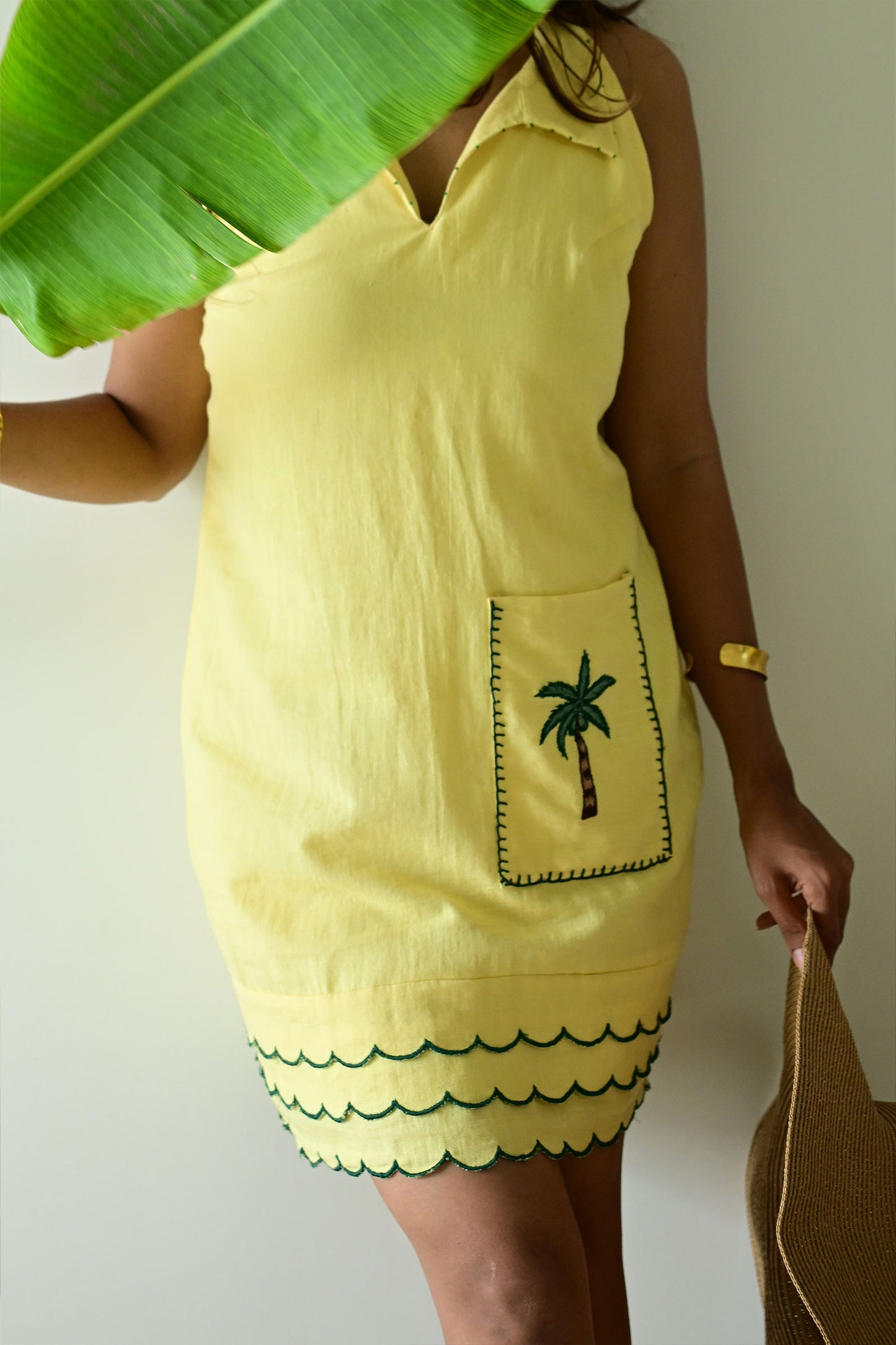 Butter Yellow Short Dress