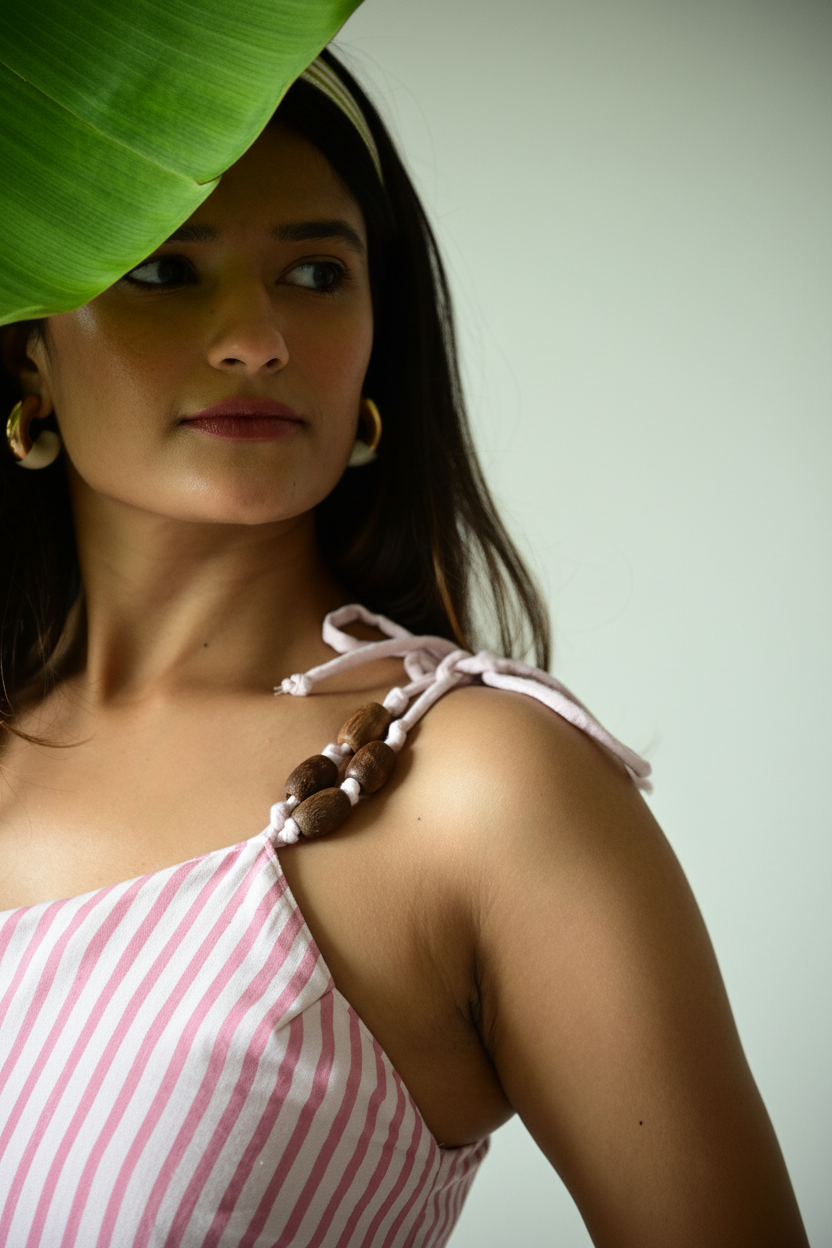 Baby Pink Co-ord - Pose 4 (Close-up)