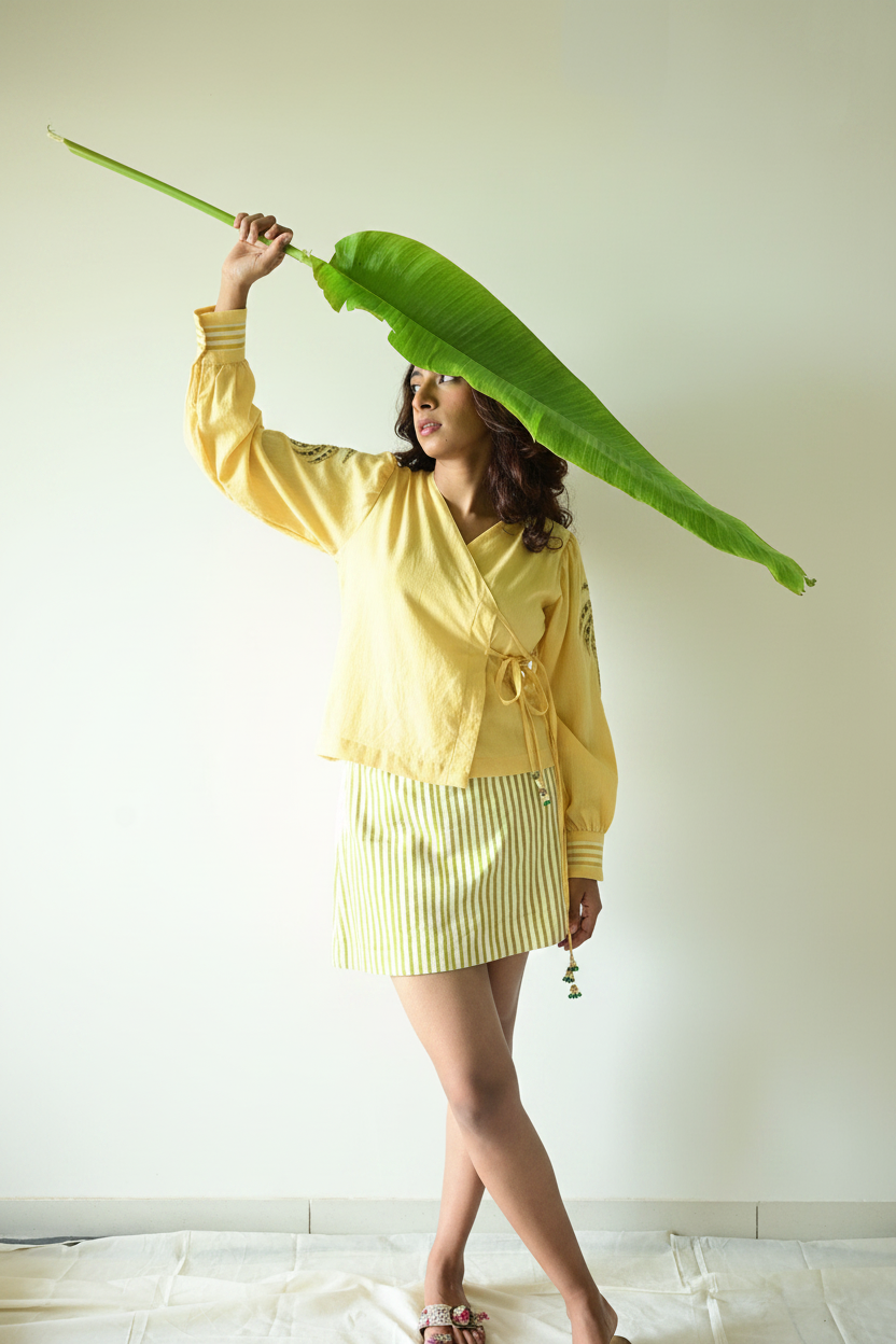 Butter Yellow Skort Co-ord - Pose 2