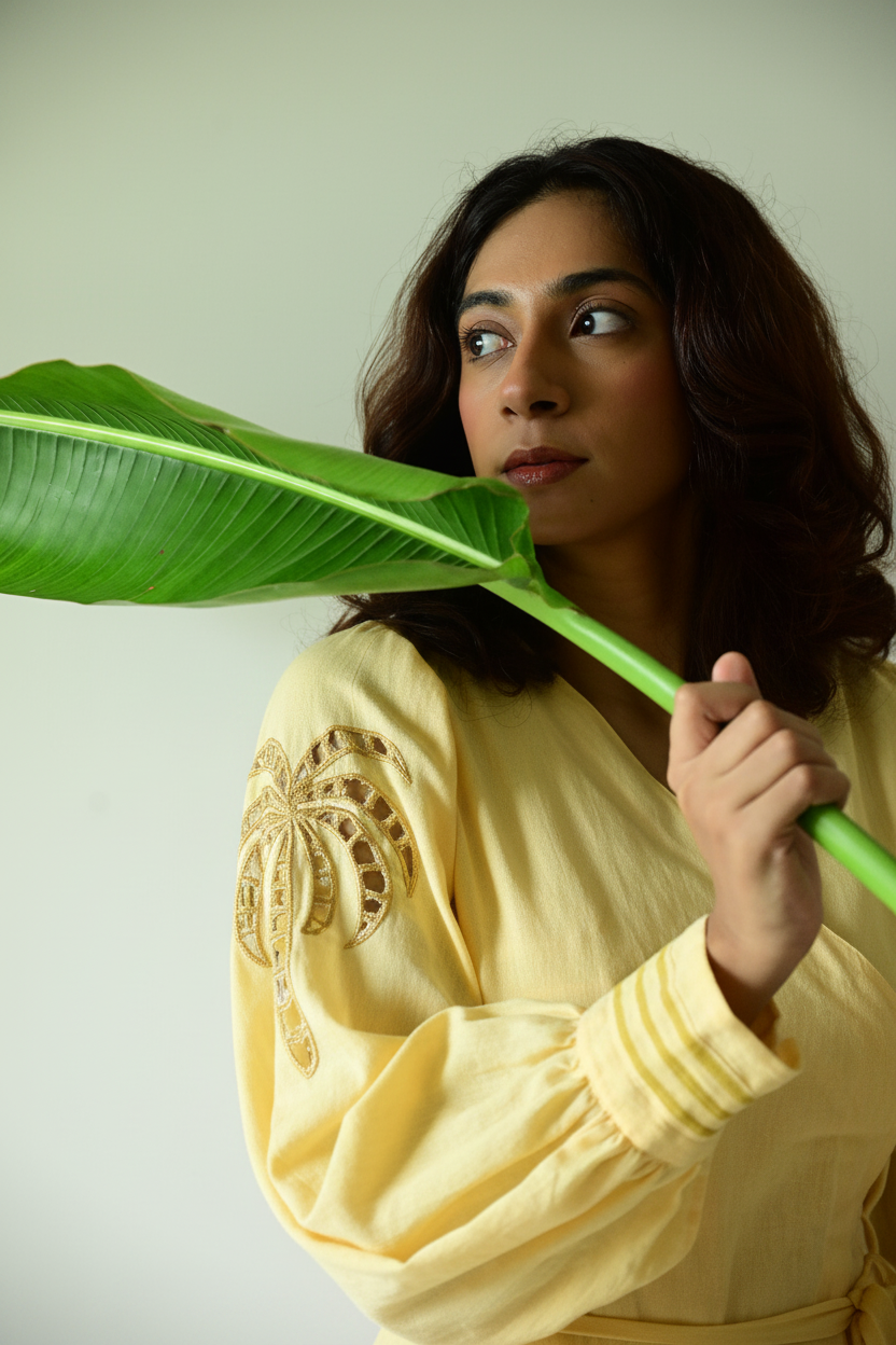Butter Yellow Skort Co-ord - Pose 3