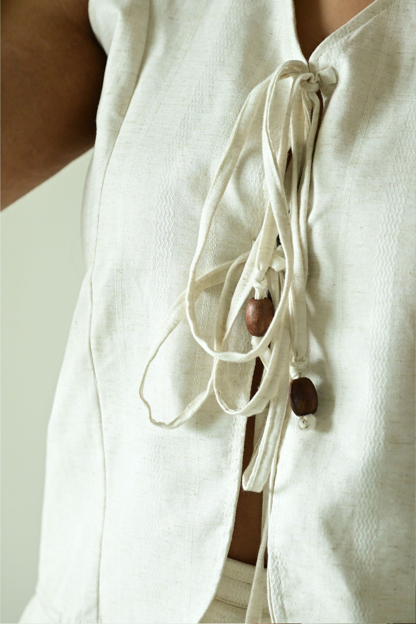 Off White Skort and Vest Co-ord Set